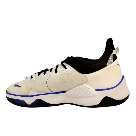 Nike PG 5 Playstation Mens White w/Blue/Black Basketball Sneakers - Size 14